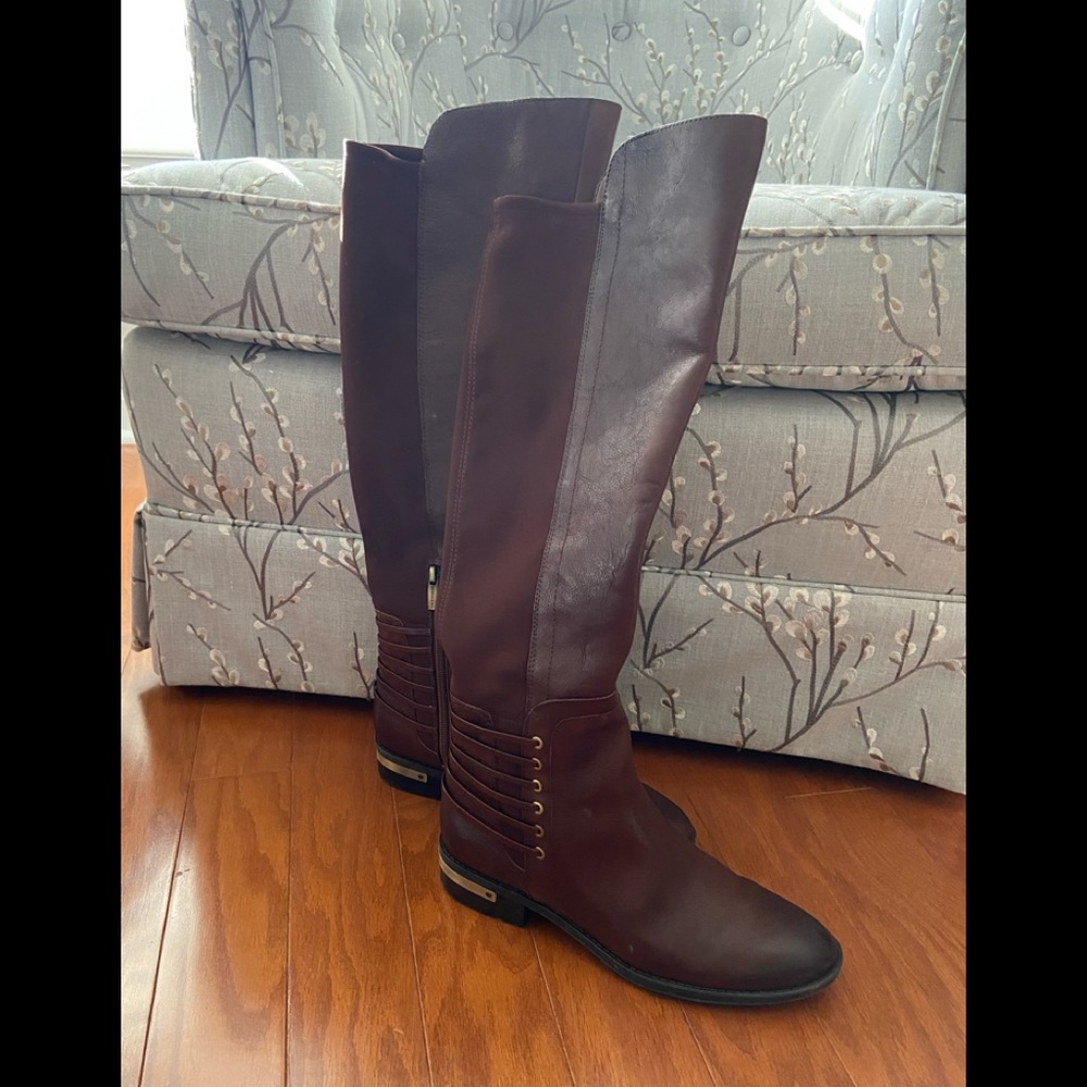 Vince Camuto talk whiskey colored  boots size 7 1/2